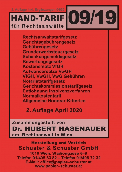 RATG: Erhöhung der Bemessungsgrundlagen per 1. April 2020